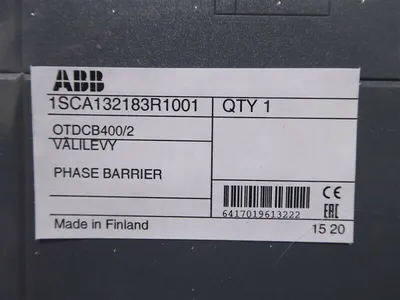 ABB OTDCB400/2 Phase Barrier 1SCA132183R1001 New