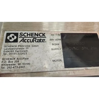 NEW SCHENCK ACCURATE SOLIDSFLOW 2000