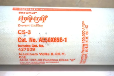 NEW GOULD SHAUMUT A550X65E-1 FUSE CS-3 A550X65E1