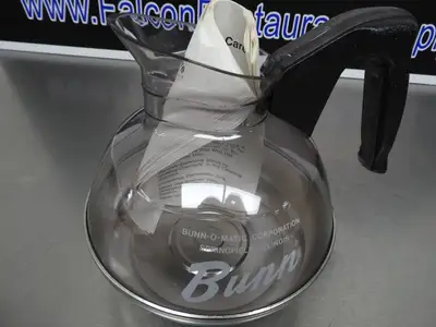 New | in-Stock Bunn New Bunn 06100.0101 64 oz. Easy Pour Coffee Decanter Carafe Coffee Equipment Illinois US | Falcon Restaurant Supply #1376522