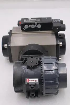 VALWORX 530185 AP085 PNEUMATIC ACTUATOR W/ 529102A SOLENOID 529910A VALVE #010-A
