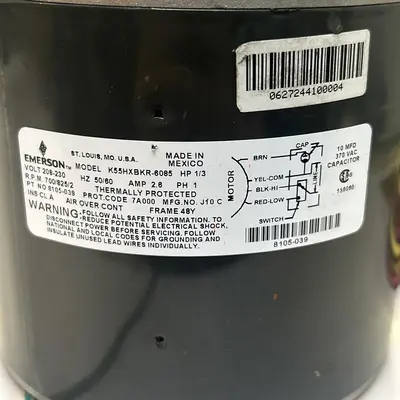 Used EMERSON K55HXBKR-6085 Industrial Controls Ohio US | Surplus Asset Holdings #1364026