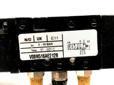V08N516AE212B | Norgren  5/2 Solenoid Valve 12VDC 1W 12817-T12 - Used