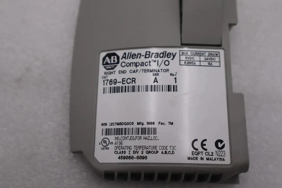 Allen Bradley 1769-ECR Compact I/O PLC Right end cap STOCK L-697C