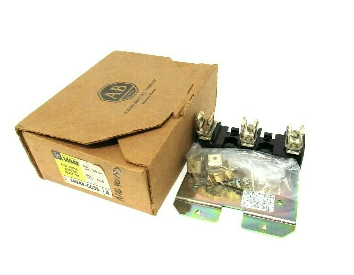 NEW ALLEN BRADLEY 1494-FC636 FUSE BLOCK ADAPTER PLATE KIT SER.A 1494FC636