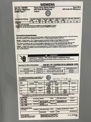 USED SIEMENS HNF362