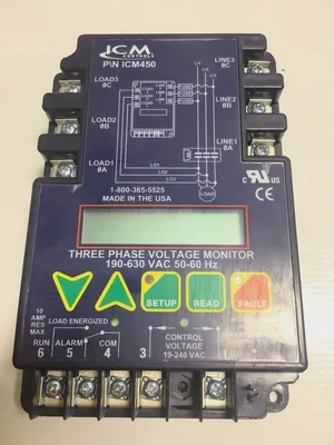 ICM Controls ICM450 Three-Phase Voltage Monitor 10A