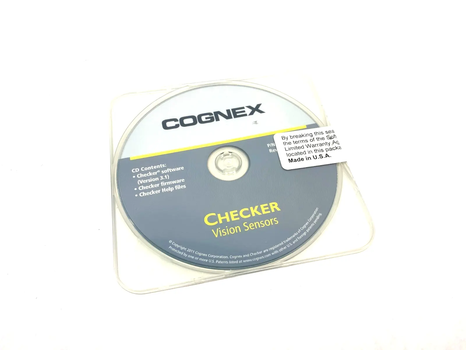 USED COGNEX CHECKER VISION SENSOR SOFTWARE, FIRMWARE, HELP FILES, REV. A
