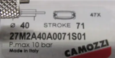 NEW CAMOZZI 27M2A40A0071S01 CYLINDER