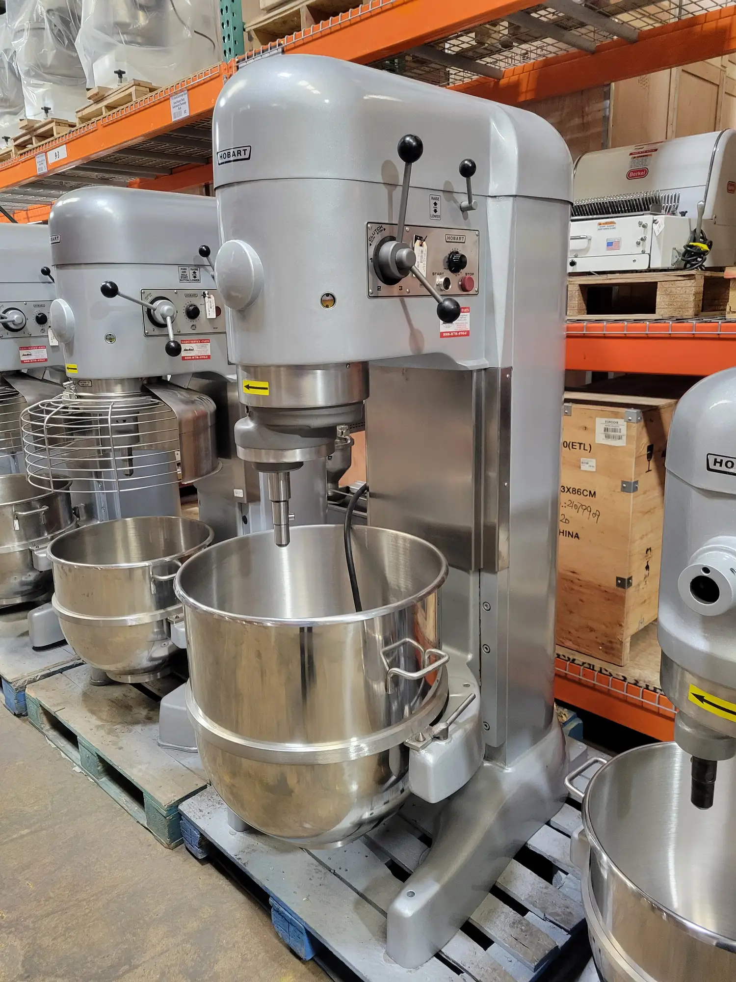 Used Hobart V1401 140 Qt Mixer  - 230V/3-Phase, No Guard