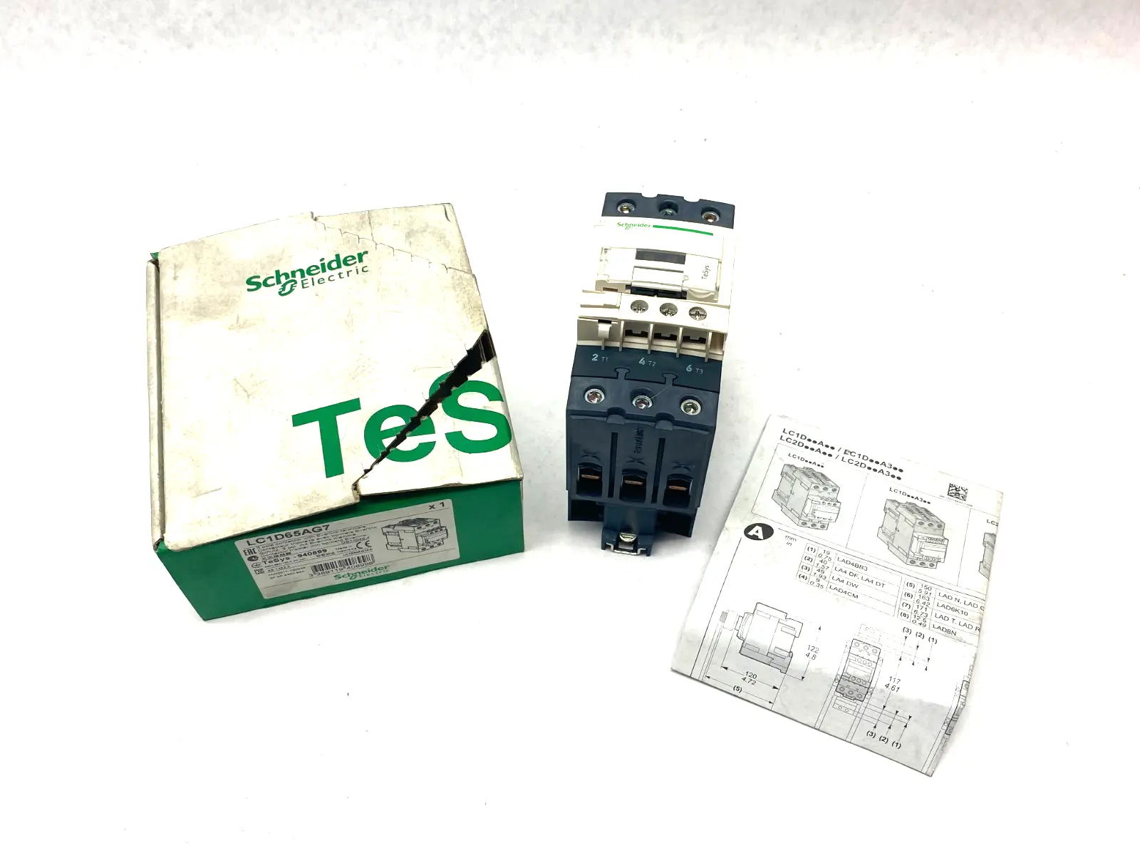 LC1D65AG7,940899 | Schneider Electric LC1D65AG7 TeSys Deca Contactor 3-Pole 3NO 940899 - New Other
