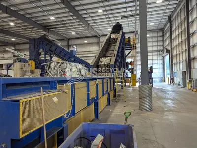 USED 2022 AMERICAN PULVERIZER PRE-SHREDDER/CONVEYOR SYSTEM
