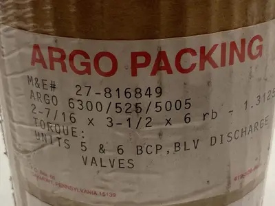 New | in-Stock ARGO 27-816849 Pump & Valve Parts Ohio US | Surplus Asset Holdings #1240675