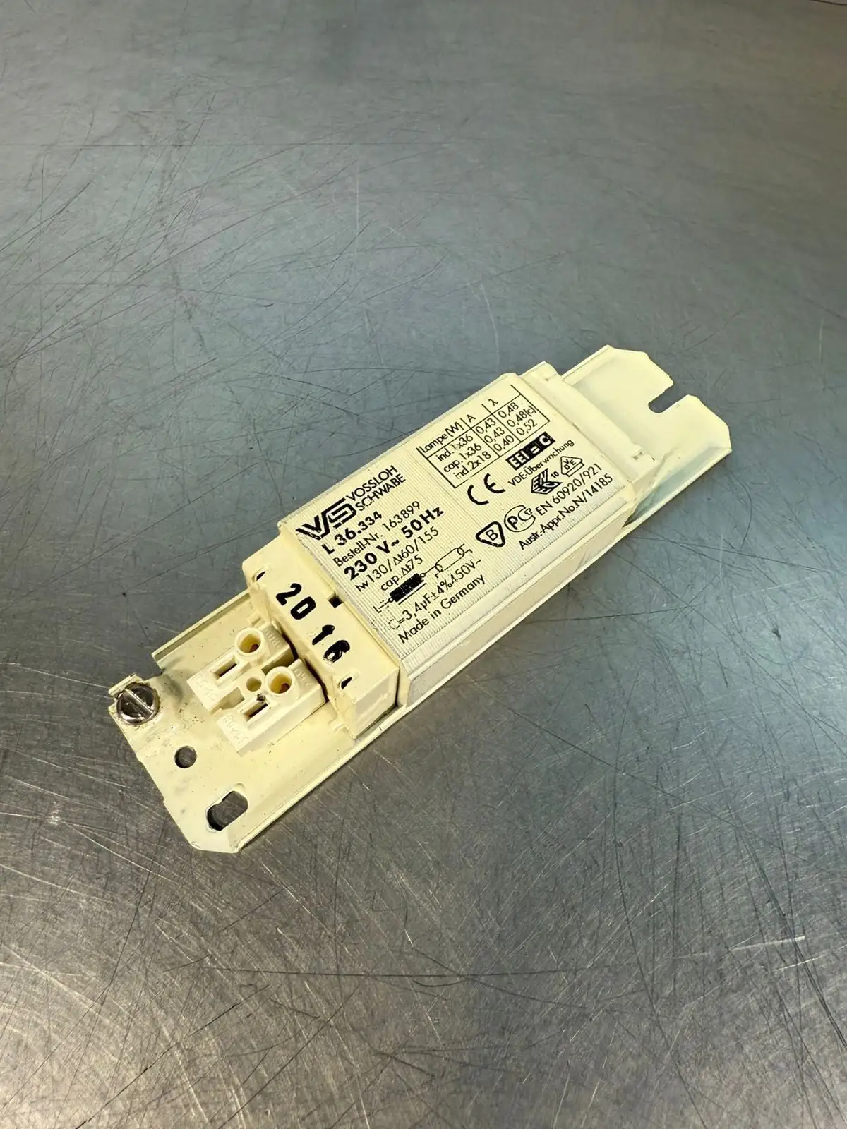 Vossloh L36.334 163899 Power Supply 230V~50HZ (2.1.5)