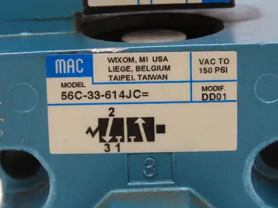 Used MAC VALVES _UNKNOWN_ Valves/Fittings Indiana US | Arrow Industrial #1367726