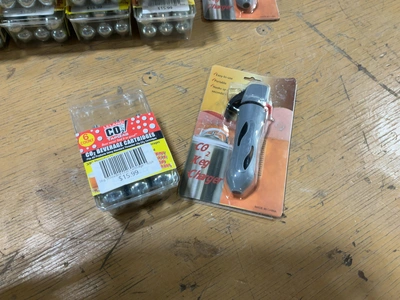 Used LELAND CO2 BEVERAGE CARTRIDGES W/ (2) KEG CHARGERS Beverage Carbonation Equipment Michigan US | Miedema Asset Management Group #1761526