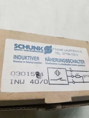 New | in-Stock SCHUNK 0301584 IN40/0 Sensors | ND Industrial Surplus #1223702