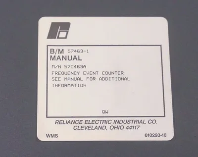 RELIANCE ELECTRIC 57463-1 FREQUENCY EVENT COUNTER 57C463A