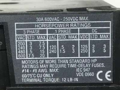 USED ALLEN BRADLEY 194R-NJ030P3