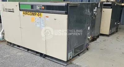 Used HITACHI DSP-90A6-M125 OIL-FREE SCREW 90 AIR COMPRESSOR Non-Lube Air Compressors New York US | US Recycling Equipment #1342528