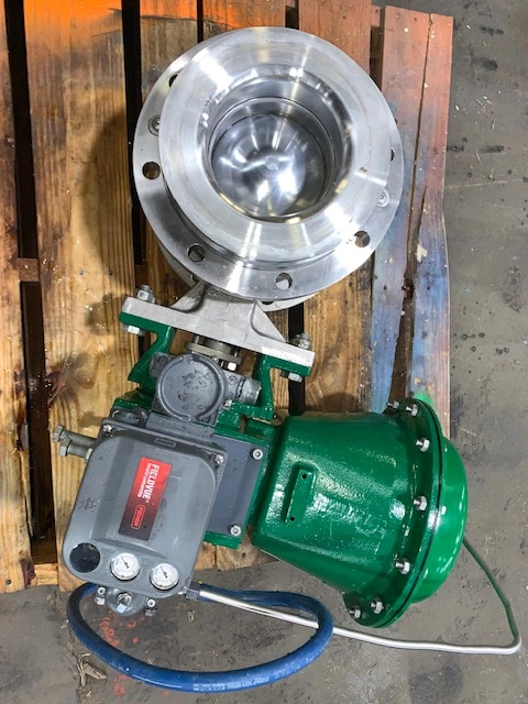 8" -150# Fisher V-Ball Control Valve, Stainless, Year 2015 , Great Condition!