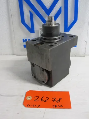 DMG Mori Seiki SL-25Y ER32 Right Angle 90 Degree Live Driven Tool Holder