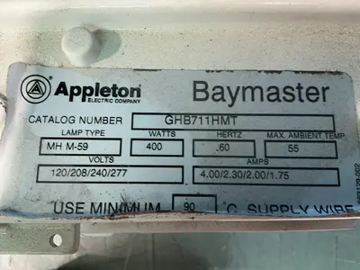 Used APPLETON ELECTRIC COMPANY GHB711HMT Misc Converting Equipment Ohio US | HGR 24 #1478438