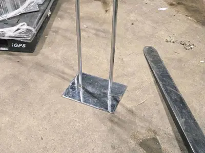 Lot of (4) Metal Retail Display Sign on Stand