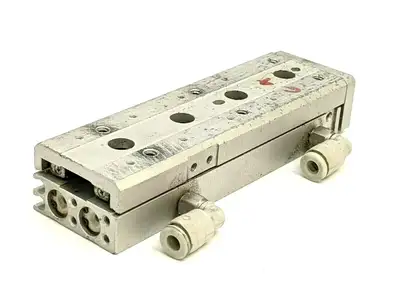 Used SMC Dual Rod Air Slide Table 6mm Bore, 50mm Stroke Pneumatic Cylinders Michigan US | Maverick Industrial Sales #1393574