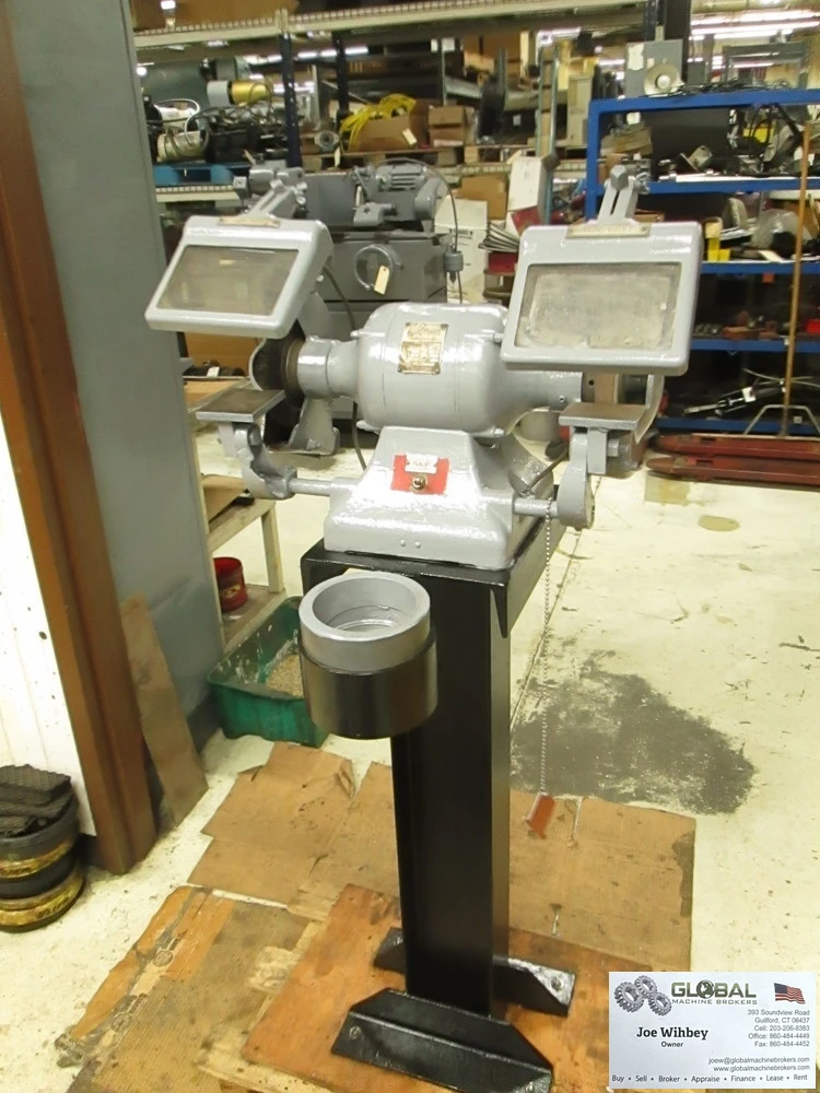 Blue Point Bench Grinder On Stand, 110 AC, 3450 RPM, grinding Stone And Wire Wheel