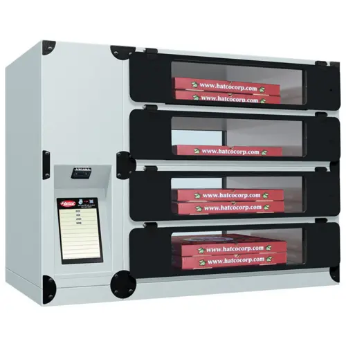 Hatco F2GP-22-C Flav-R 2-Go® Countertop Pizza Locker w/ (8) Lockers - Center Controls, Warm Red, 120v