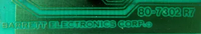 USED BARRETT ELECTRONICS DF62011349 PC BOARD 80-7302-R7
