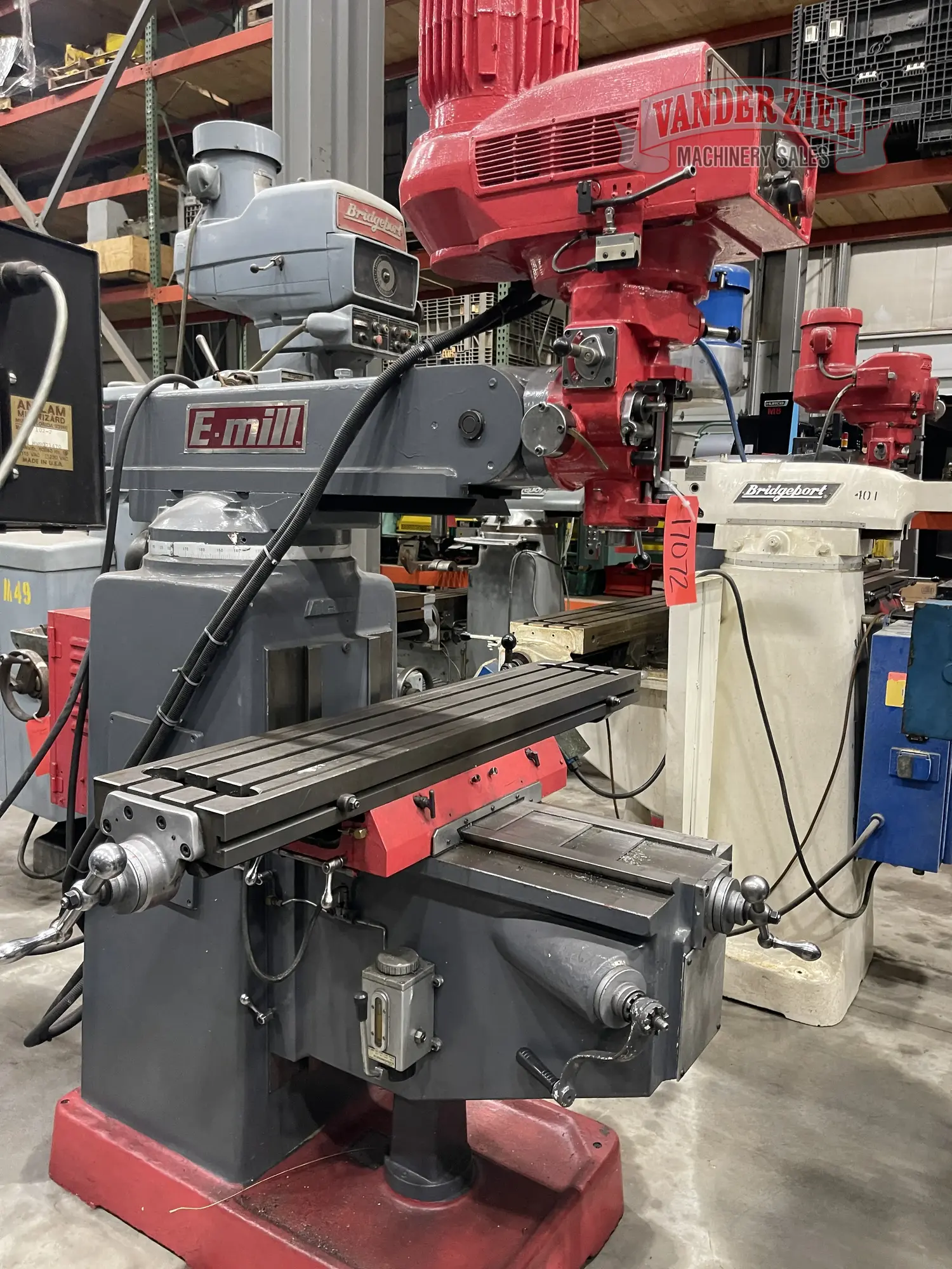 Acer EVS-3VK Vertical Knee Mill, 10" x 50", 3 HP