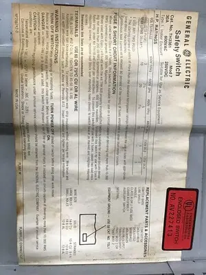 USED GENERAL ELECTRIC / GE TH3361