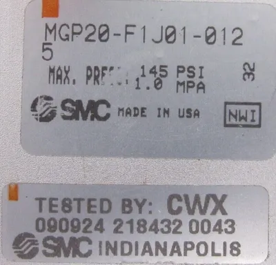 NEW SMC MGP20-F1J01-012 PNEUMATIC ACTUATOR MGP20F1J01012 M0001640