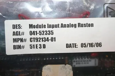 USED HONEYWELL CT92134-01
