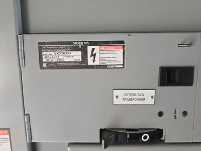 1600 Amp 480 volt Main Disconnect w/ 5 Breakers