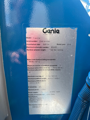USED 2014 Genie Z-34/22N