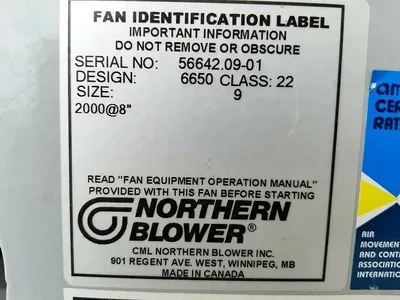 Used NORTHERN BLOWER _UNKNOWN_ Centrifugal Fans West Virginia US | Cooper Industries #1408913
