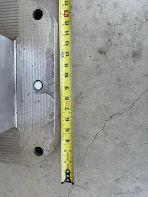 Aluminum Tombstone 16 by 16 inch square base.  21.5" tall  8" Square sides