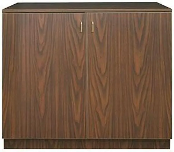 BACK BAR - 4' LONG - WITH DOOR - WALNUT OR BLACK