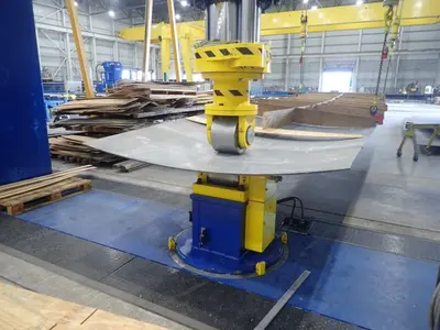USED FAVRIN 100 TON PLATEROLL / DISH END FORMING