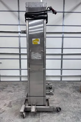 USED STAINLESS STEEL Cart Lift Bin Dumpers