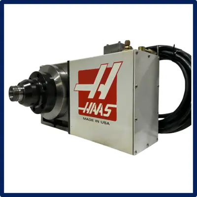 USED HAAS HRTA6 BRUSH TYPE 4TH AXIS WITH PNEUMATIC 5C COLLET CLOSER