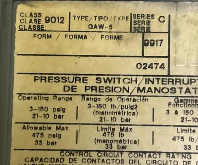 Used SQUARE D 9012GAW5 Miscellaneous Equipment (Electrical & Power) Ohio US | Surplus Asset Holdings #1238878