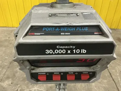 30,000 LBS PORT-A-WEIGH MODEL #MSI-9800HT DIGITAL CRANE SCALE: YOBRO #25146