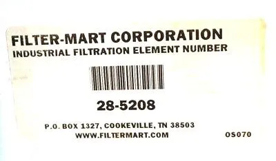 2 NEW FILTER-MART 28-5208 FILTERS 285208