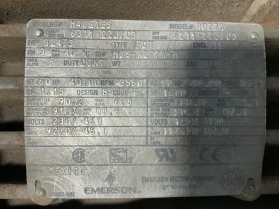Used EMERSON R007A Motors (misc) Ohio US | HGR 24 #1287305
