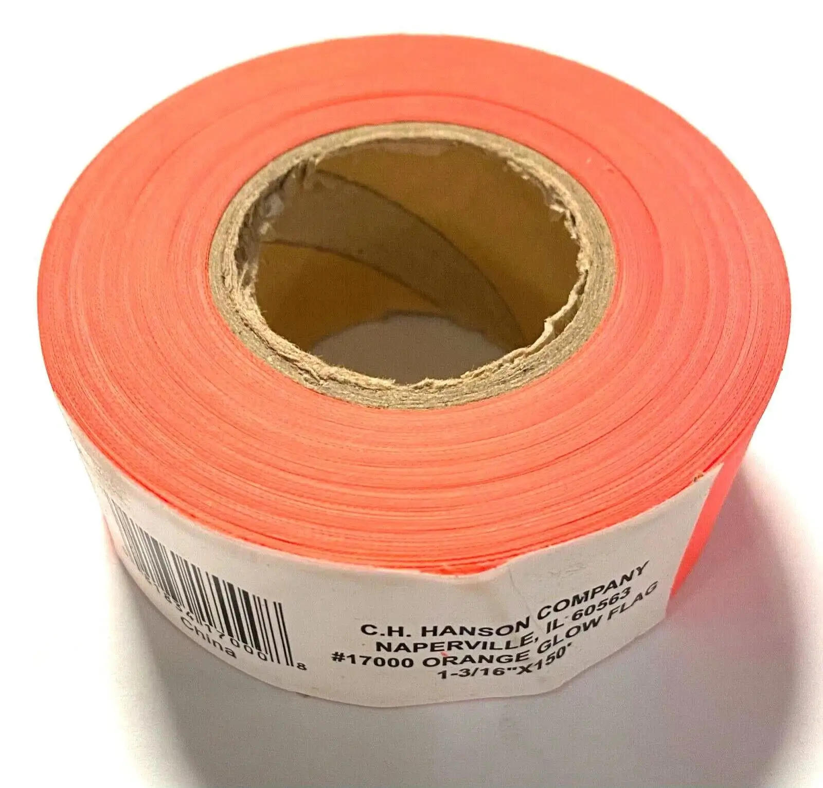 C.H. Hanson Orange Flagging Tape 1-3/16" x 150' Hi-Vis Orange 17000 1 Roll