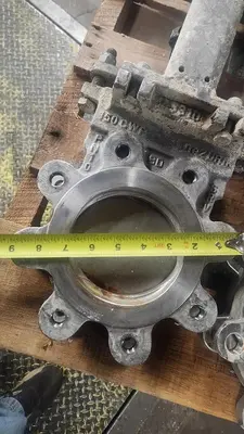 DeZURIK PNUEMATIC Gate Valve Size 4 316 Stainless Stock PF209